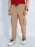 Men's Summer 6 Pocket Cargo Joggers (Beige)