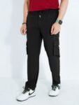 Men's Summer 6 Pocket Cargo Joggers (Black)
