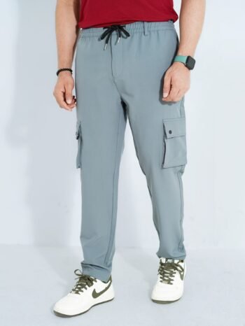 Men's Summer 6 Pocket Cargo Joggers (Grey)