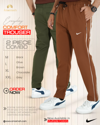 Nike Trouser Combo (Olive+Chocolate)