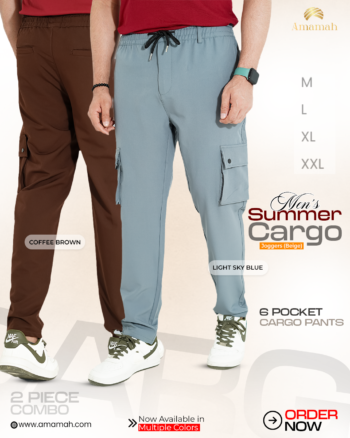 6 Pocket Cargo Combo (Coffee+Grey)