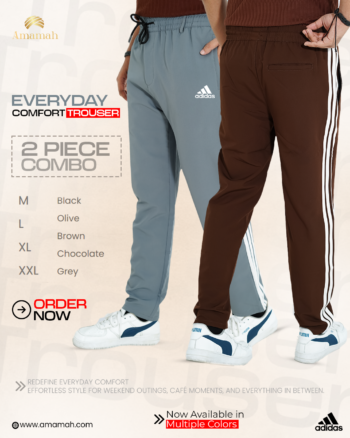 Adidas Trouser Combo (Grey+Chocolate)